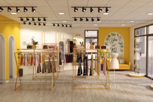 Điểm danh những thiết kế nội thất shop đón đầu xu hướng màu sắc do Penviet thực hiện